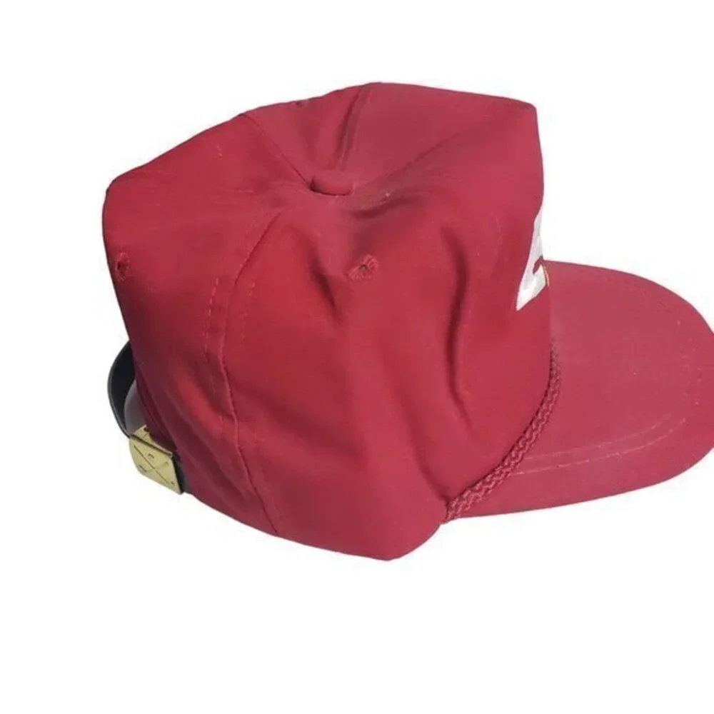 Edmark Chevrolet Geo Mens Red Vintage Snapback‎ Trucker Hat Idaho USA Mesh Cap